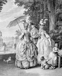 カール・グッテンベルク（1743-1790）によって刻まれたマーリーのランデブー